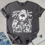 Messy Bun Feral Kids T-shirt