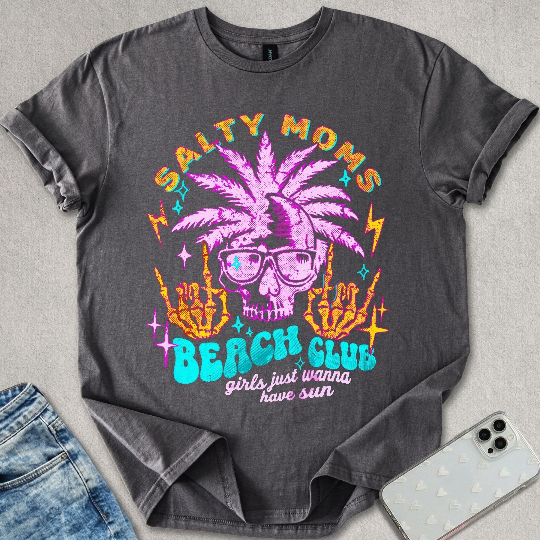 Salty Moms Beach Club T-shirt