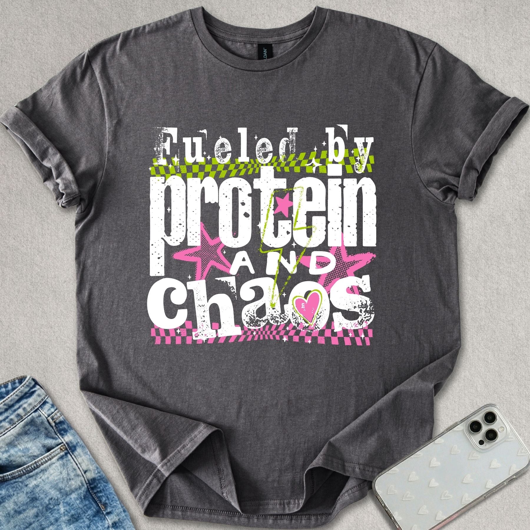 Fueled By Protein & Chaos T-shirt