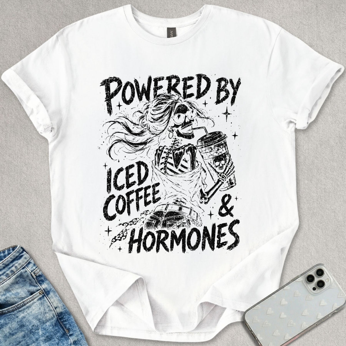 Iced Coffee & Hormones T-shirt