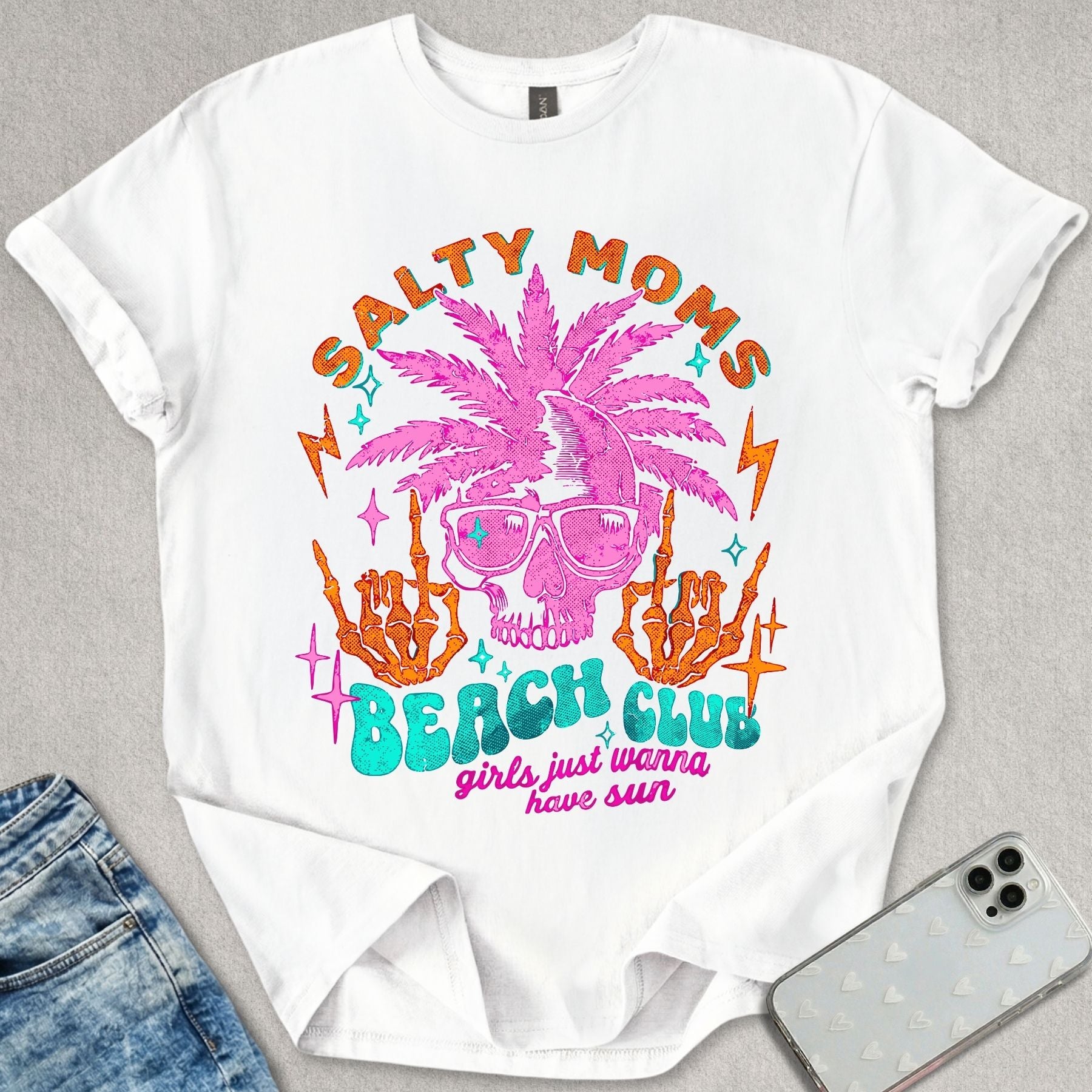 Salty Moms Beach Club T-shirt