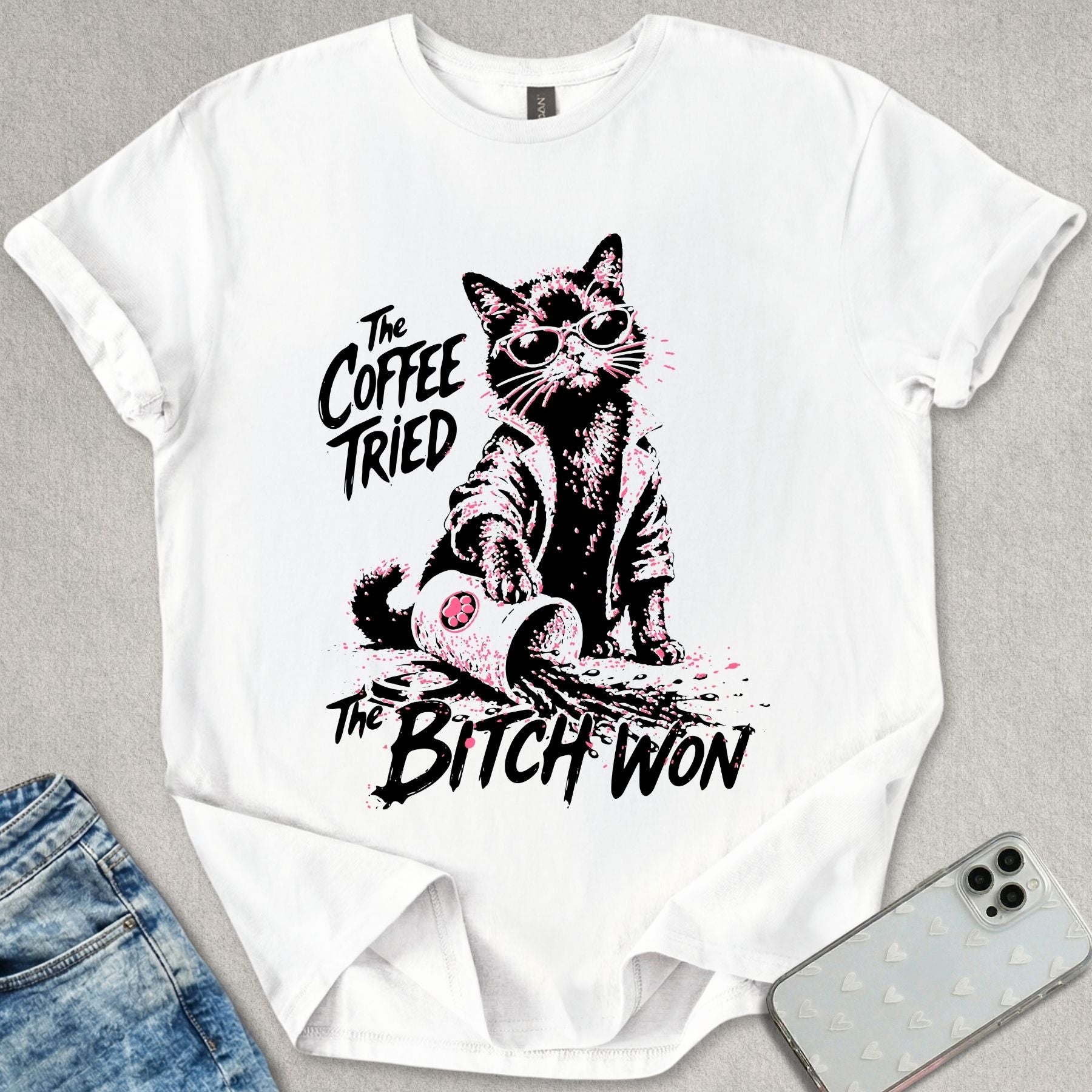 The Coffee Tried Cat T-shirt