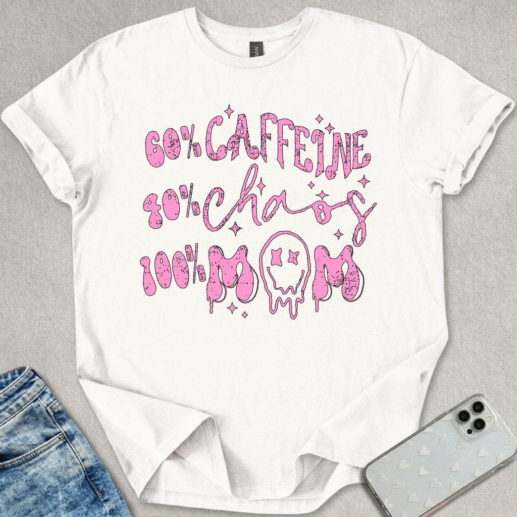 Caffeine Chaos Mom T-shirt