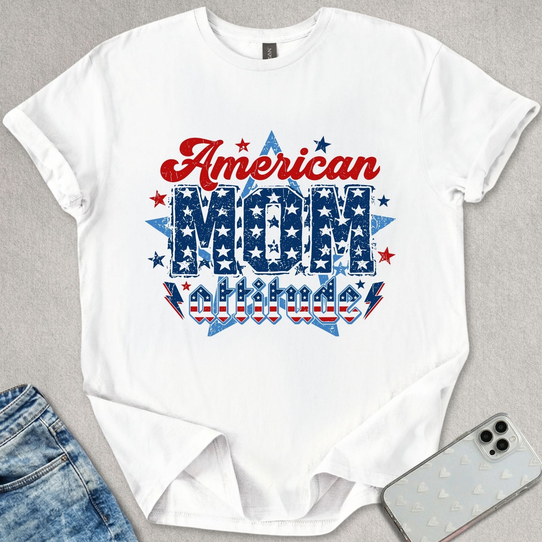 American Mom Attitude T-shirt