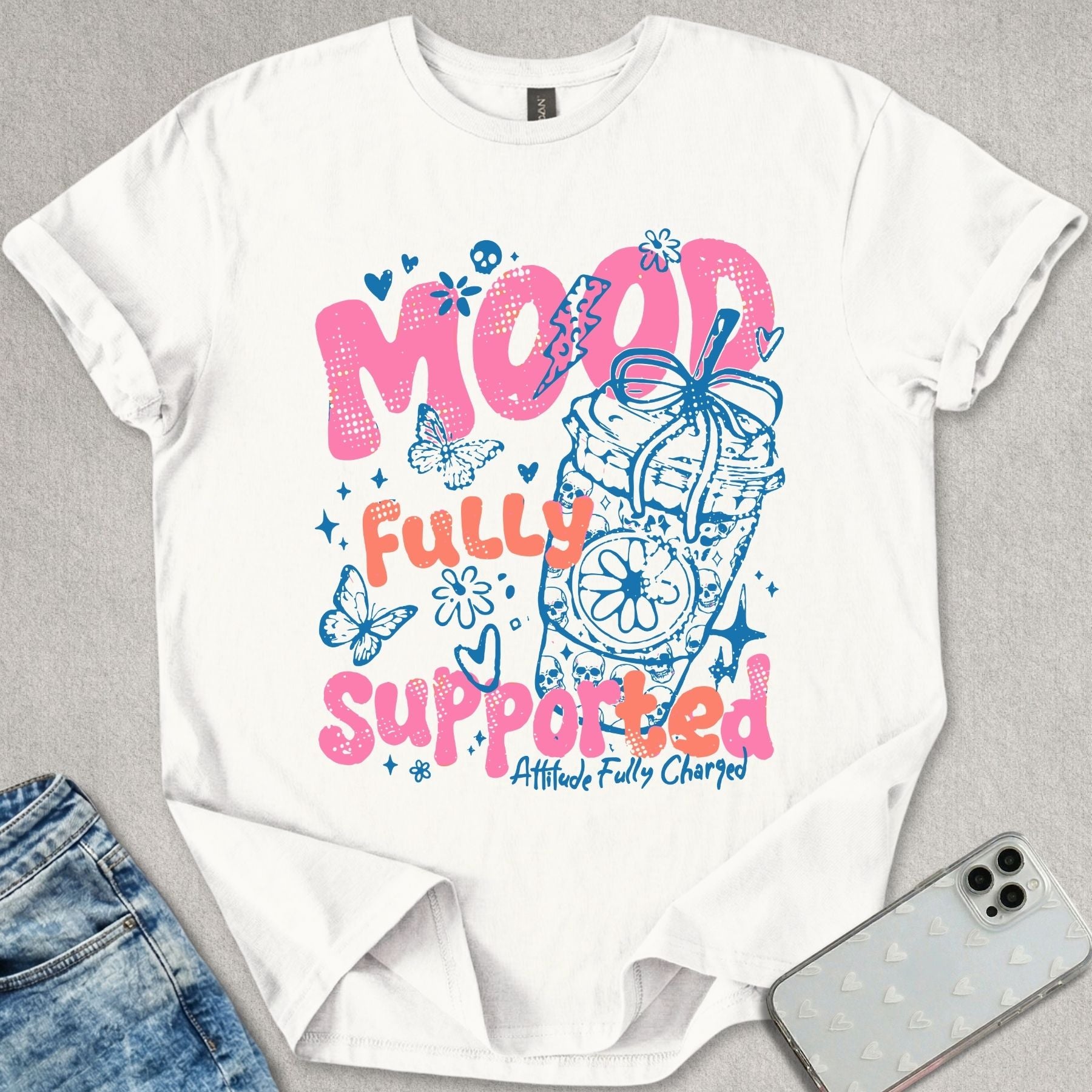 Mood Fully Supported Coffee T-shirt