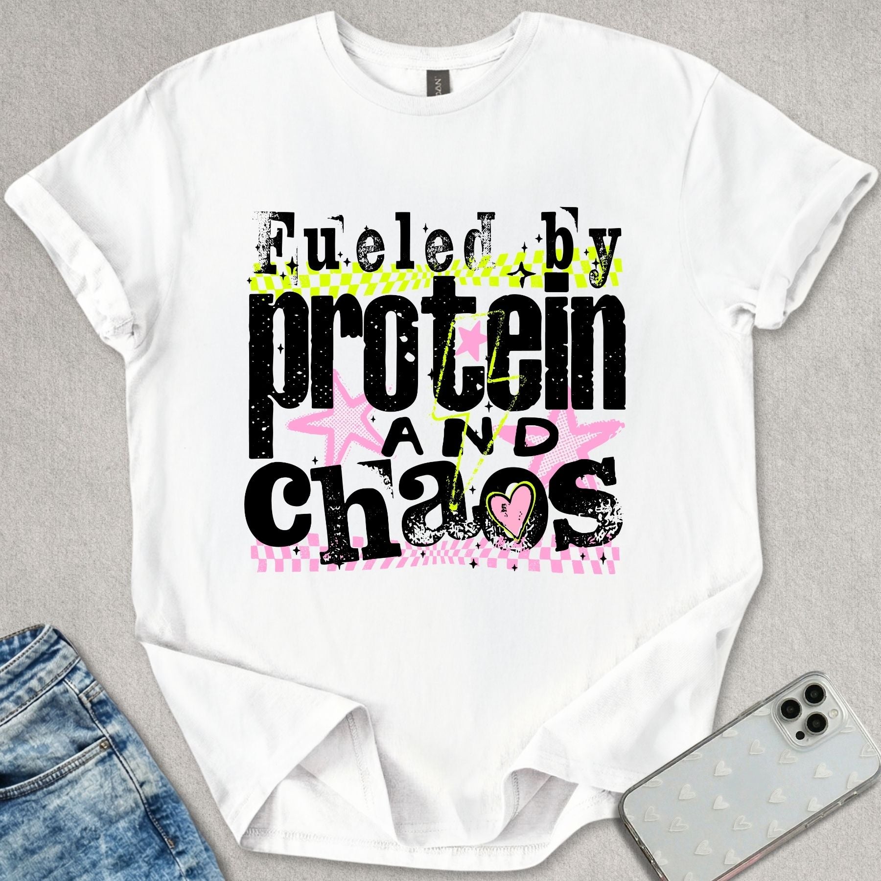 Fueled By Protein & Chaos T-shirt