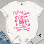 Coffee Chaos Questionable Parenting T-shirt