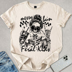 Messy Bun Feral Kids T-shirt