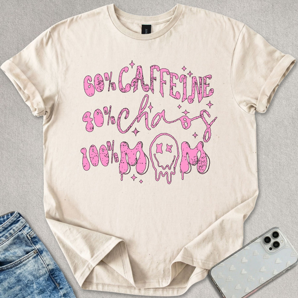 Caffeine Chaos Mom T-shirt