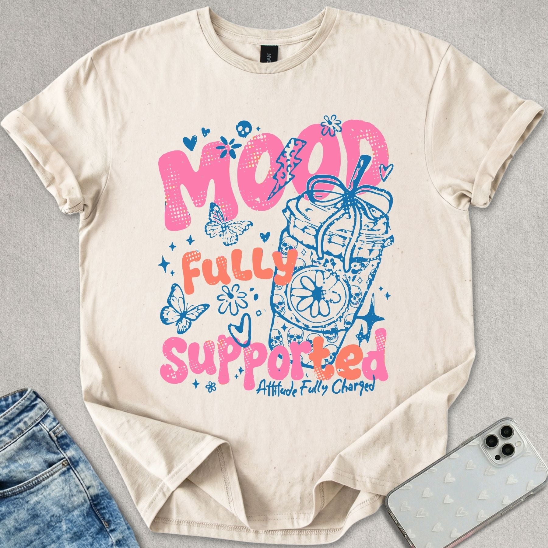 Mood Fully Supported Coffee T-shirt