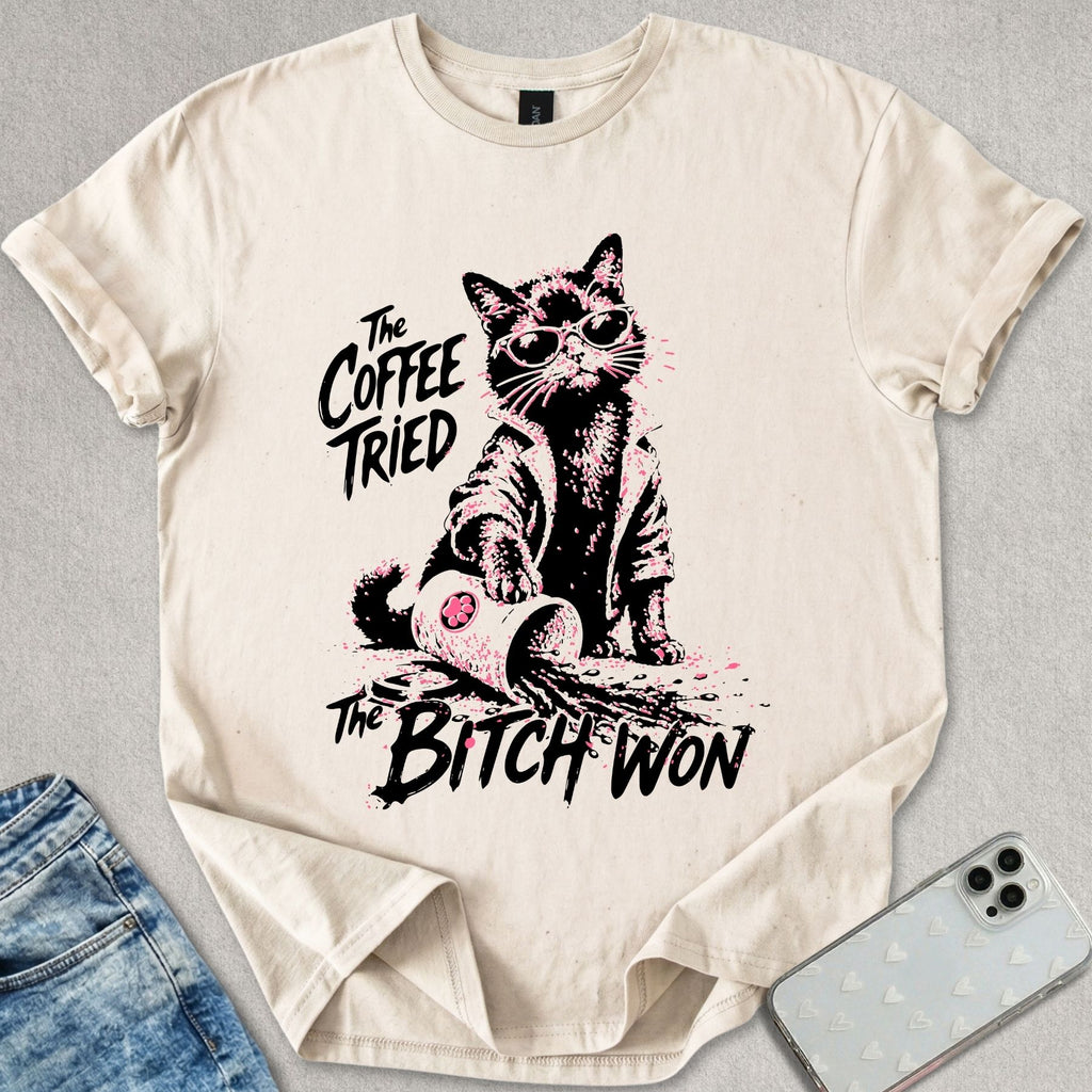 The Coffee Tried Cat T-shirt