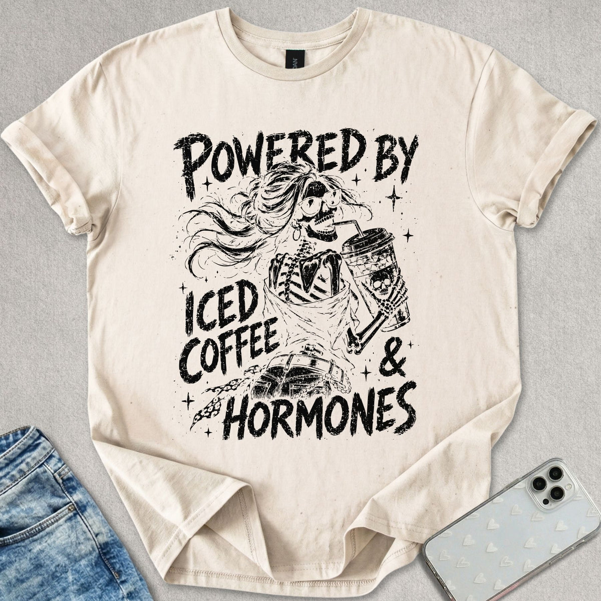 Iced Coffee & Hormones T-shirt