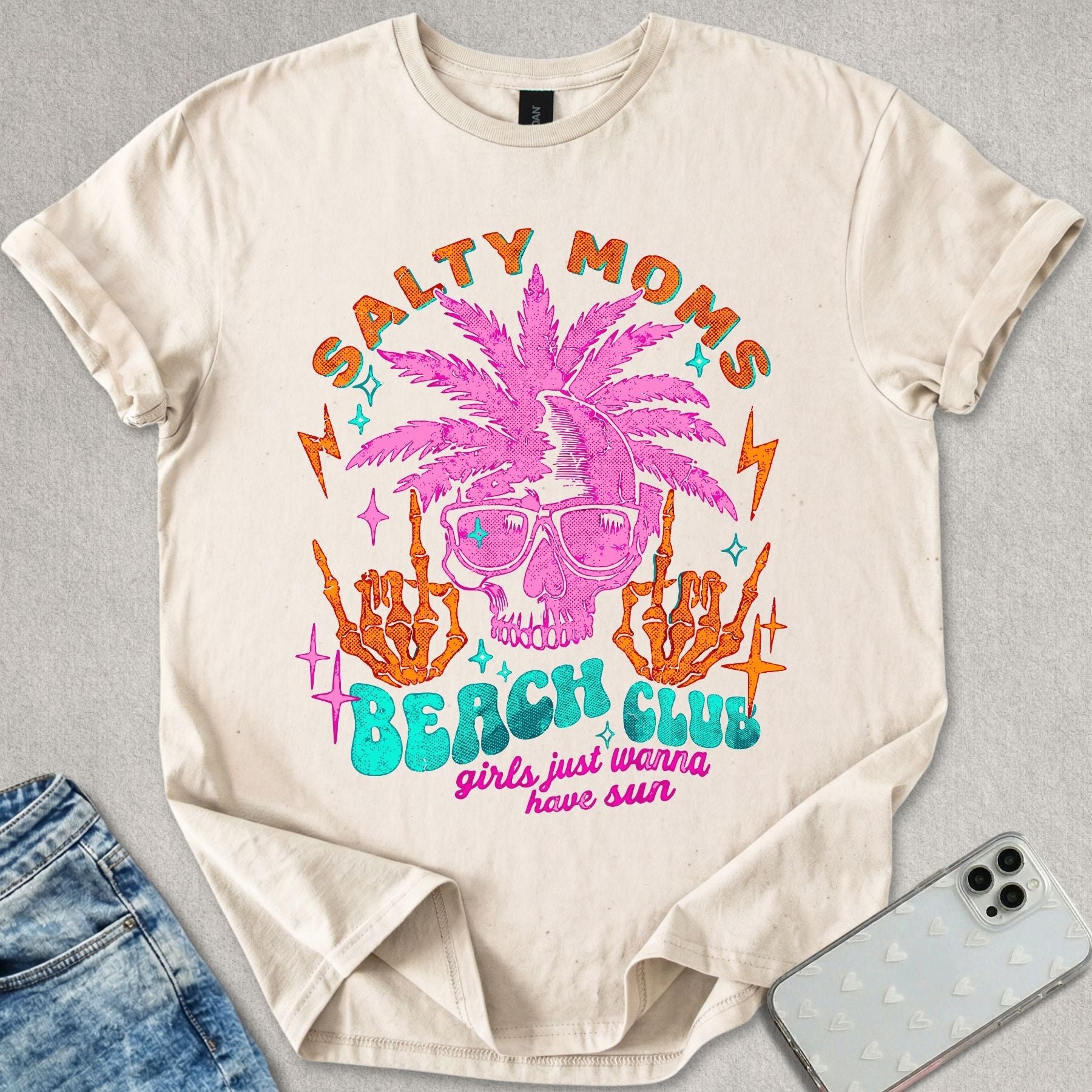 Salty Moms Beach Club T-shirt