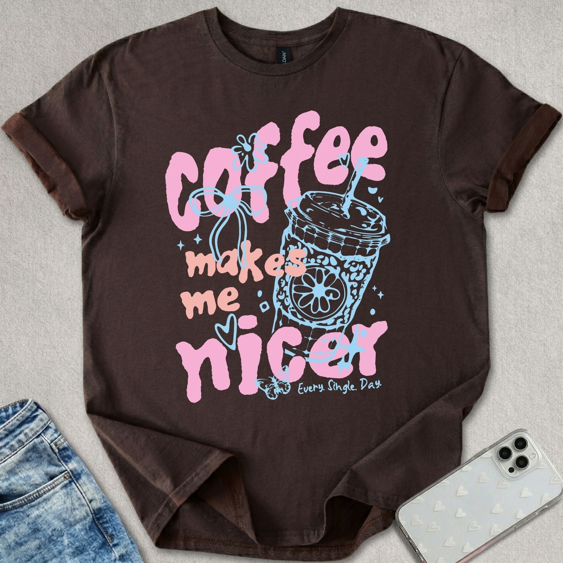 Coffee Makes Me Nicer T-shirt