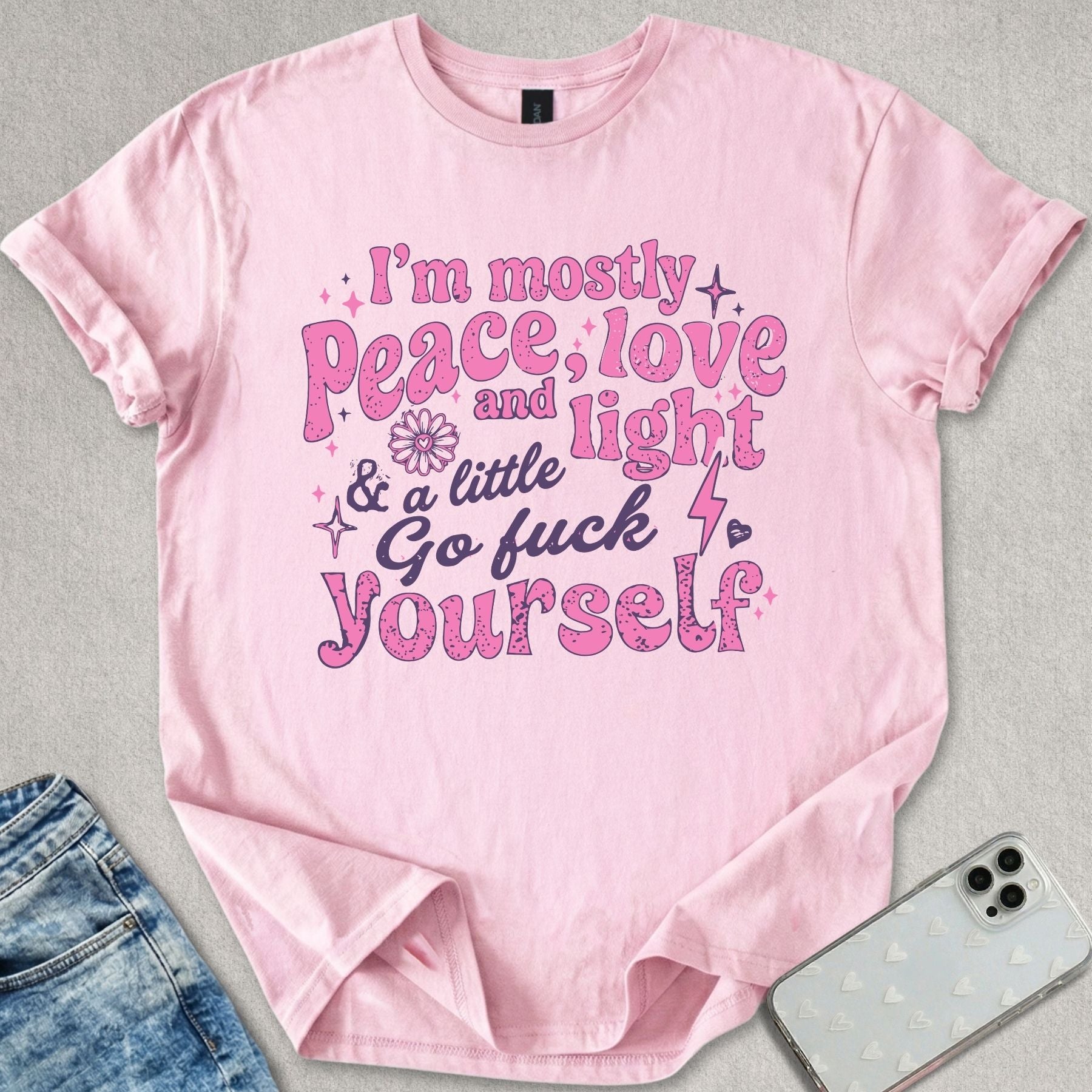 Mostly Peace And Love T-shirt