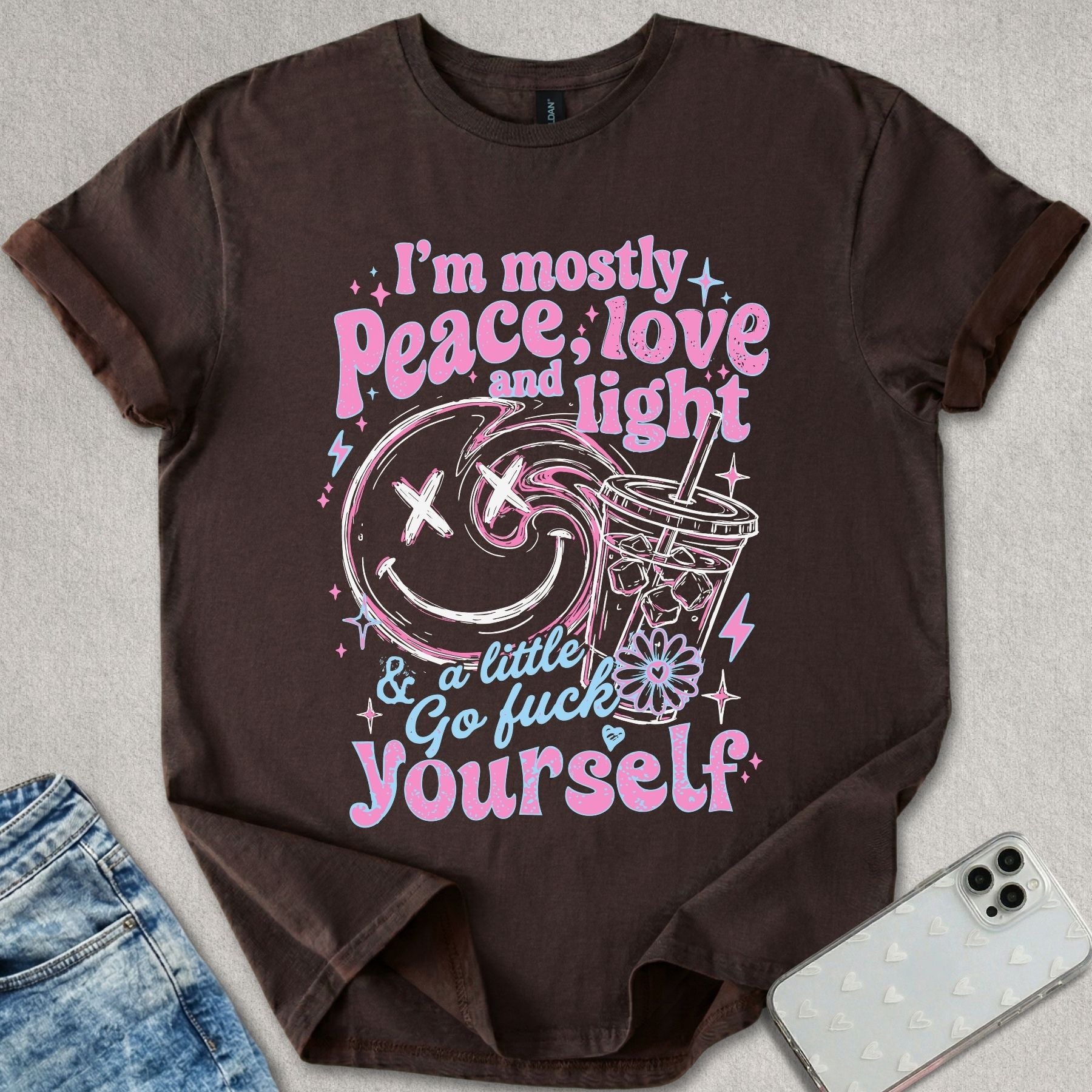 Mostly Peace Love Light T-shirt