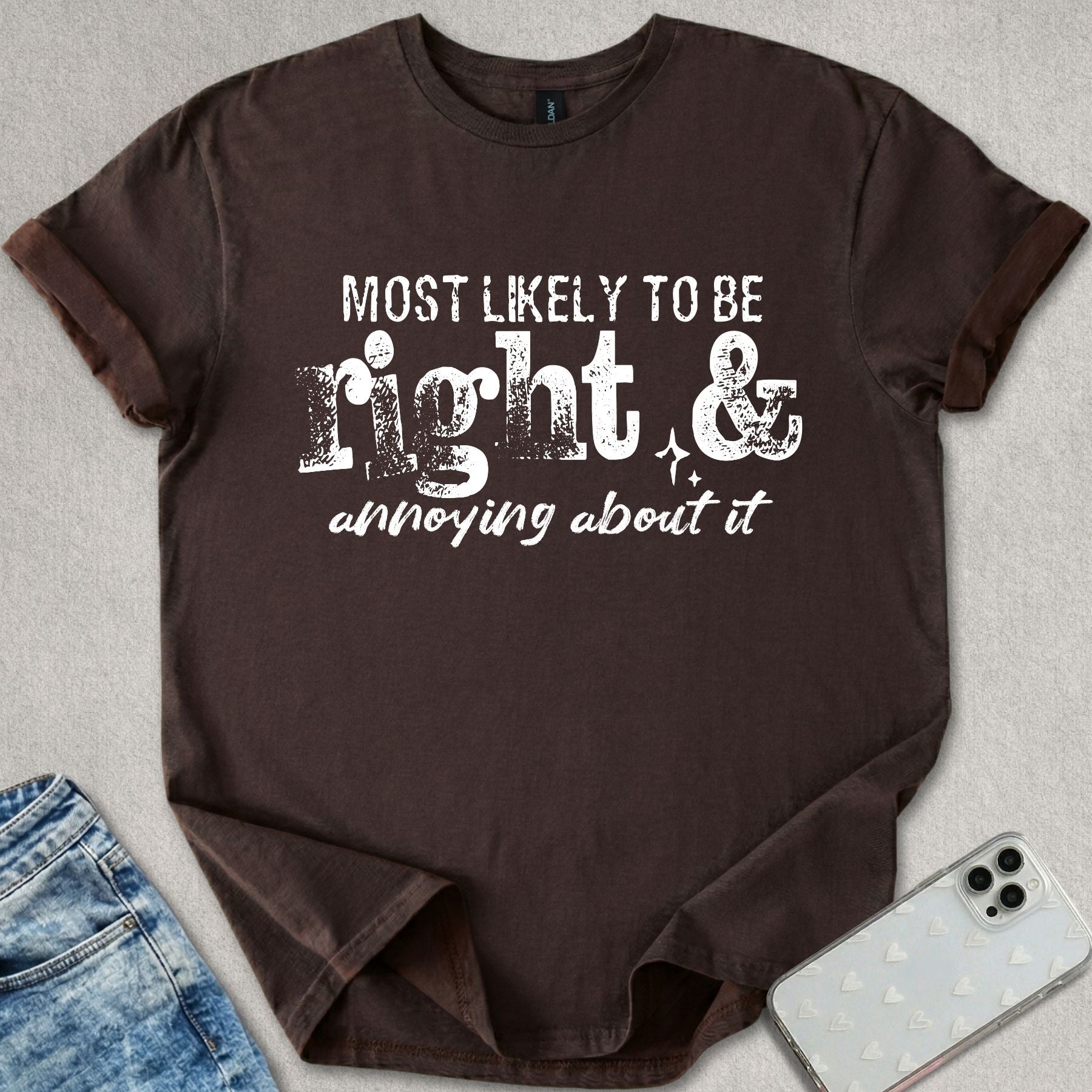 Most Likely To Be Right T-shirt