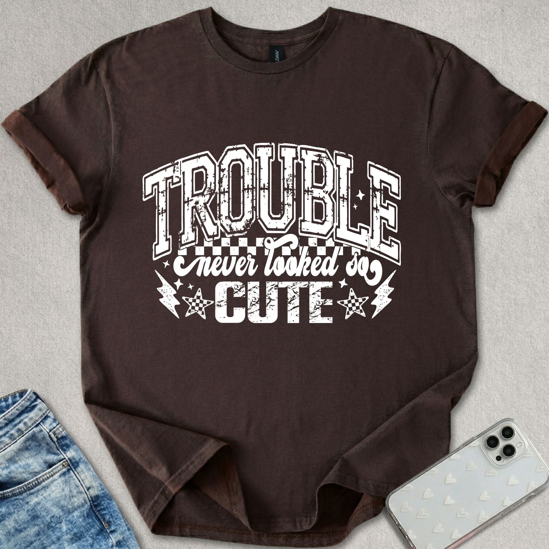 Trouble Never Looked So Cute T-shirt