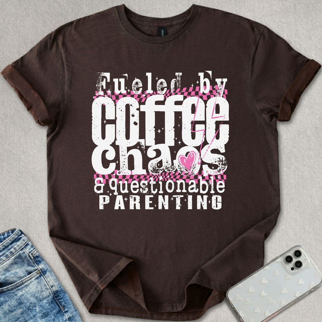 Fueled By Coffee Chaos T-shirt