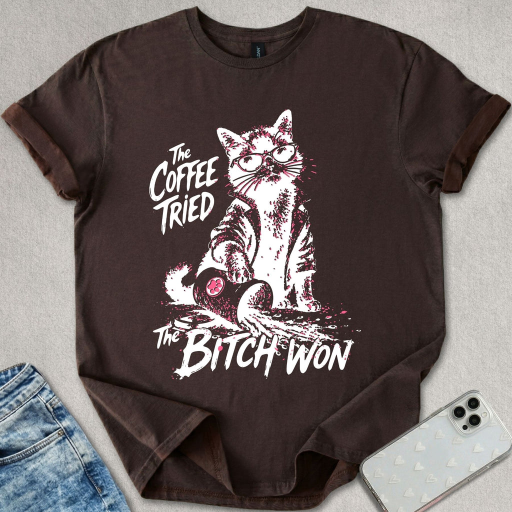 The Coffee Tried Cat T-shirt