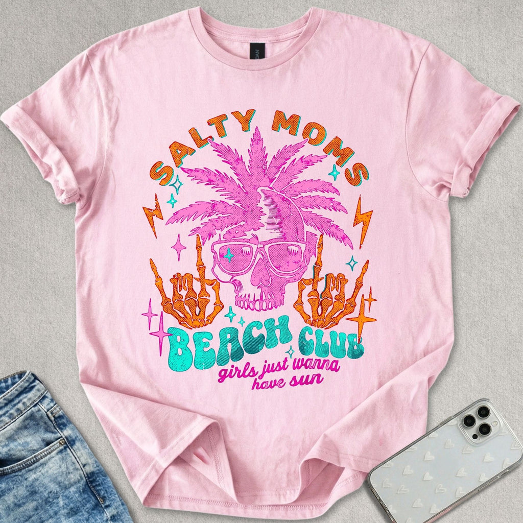 Salty Moms Beach Club T-shirt