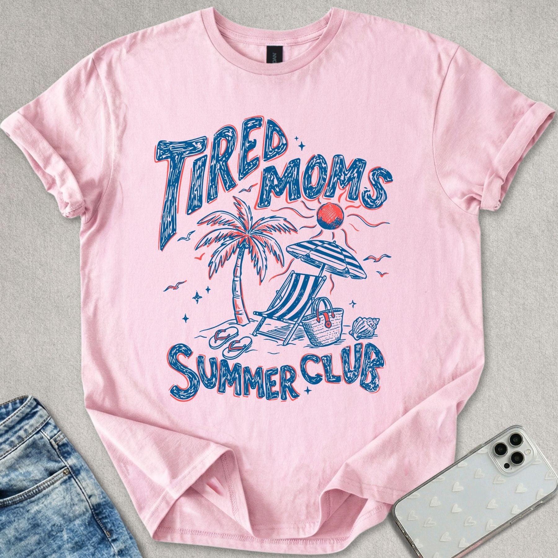 Tired Moms Summer Club T-shirt