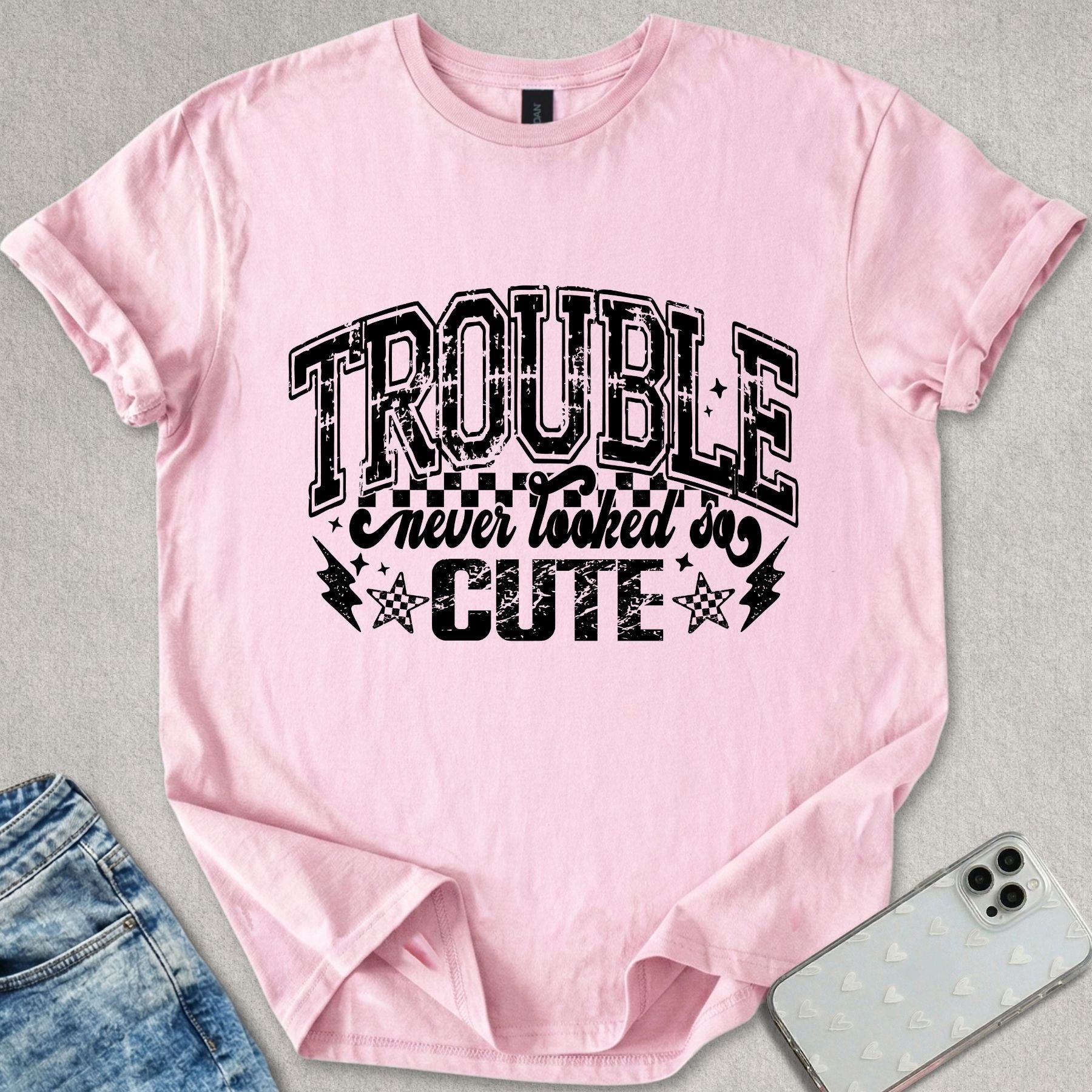 Trouble Never Looked So Cute T-shirt