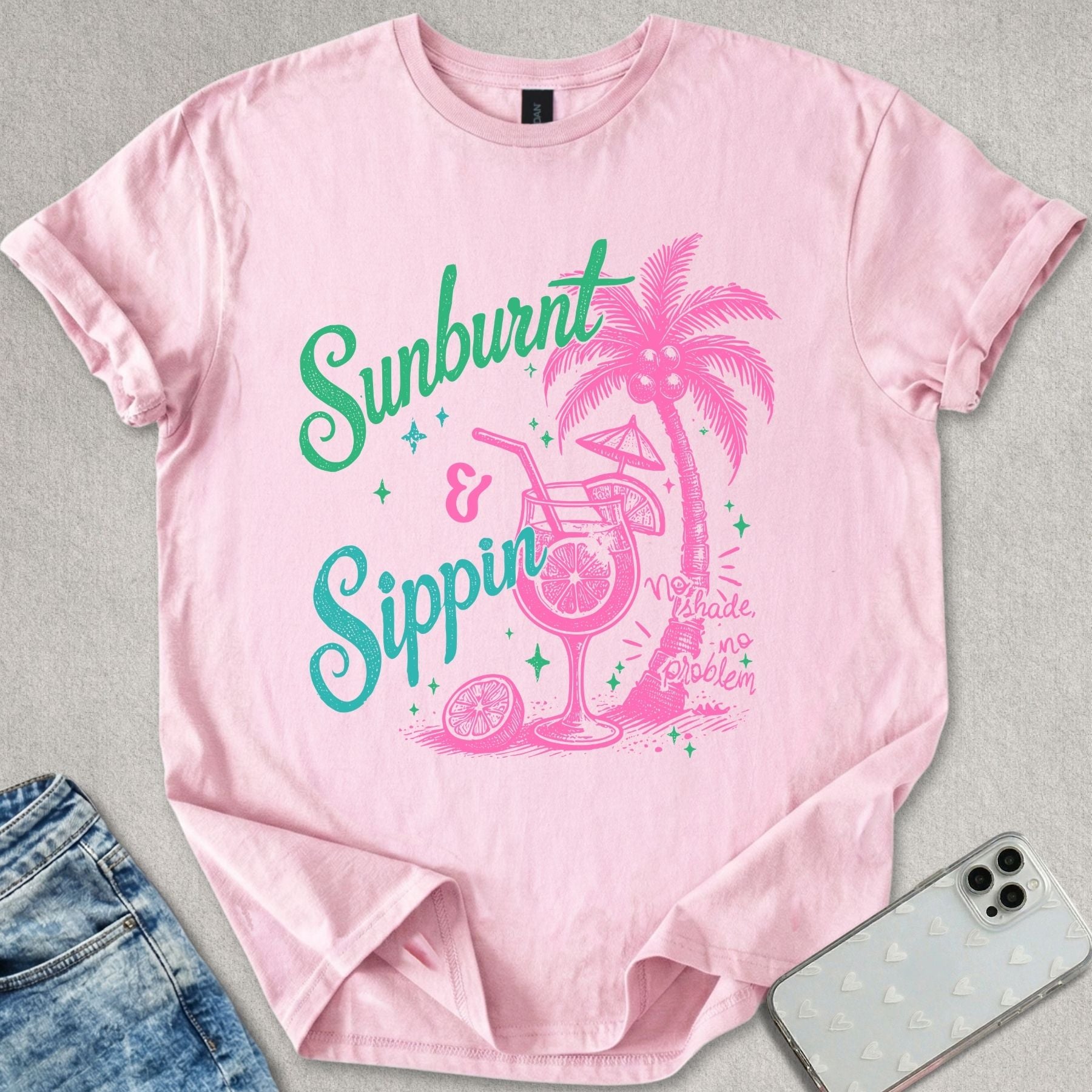 Sunburnt and Sippin T-shirt