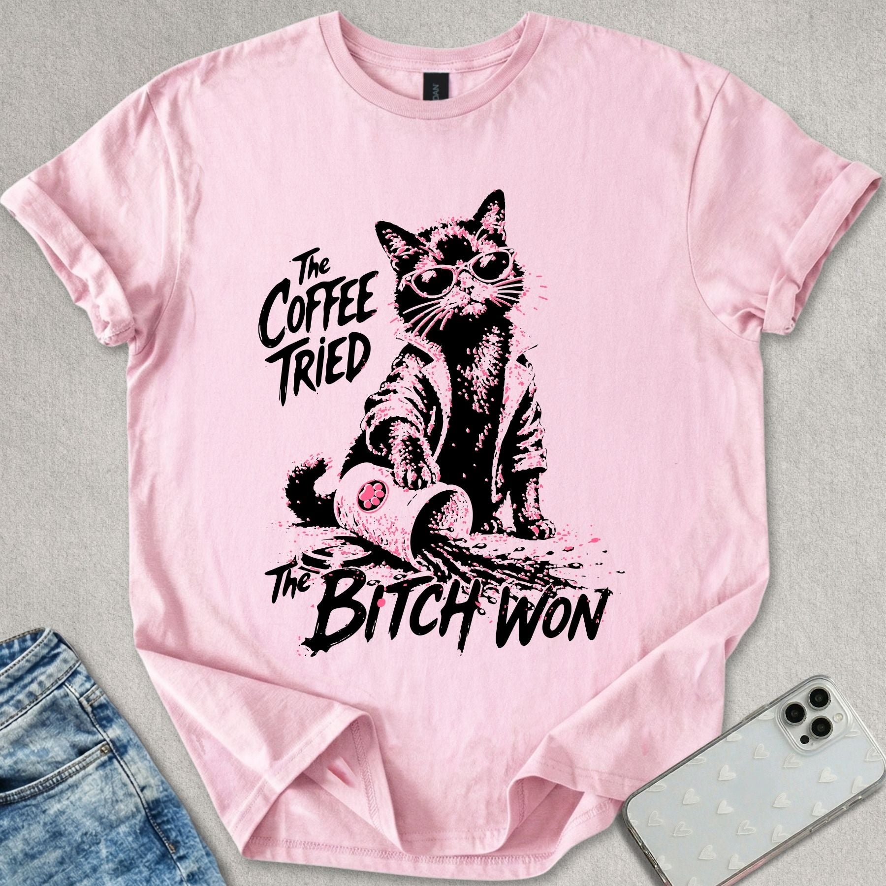 The Coffee Tried Cat T-shirt