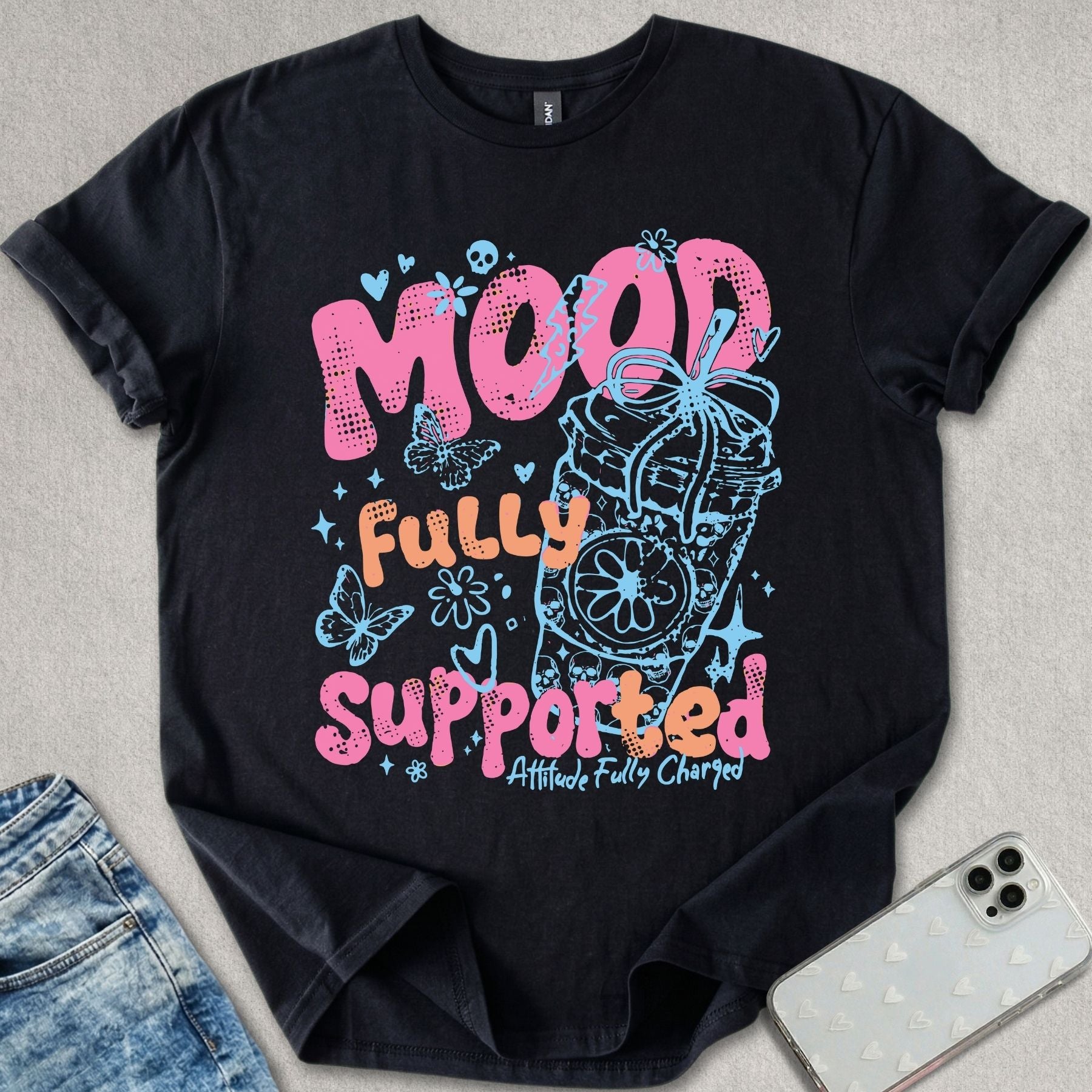 Mood Fully Supported Coffee T-shirt