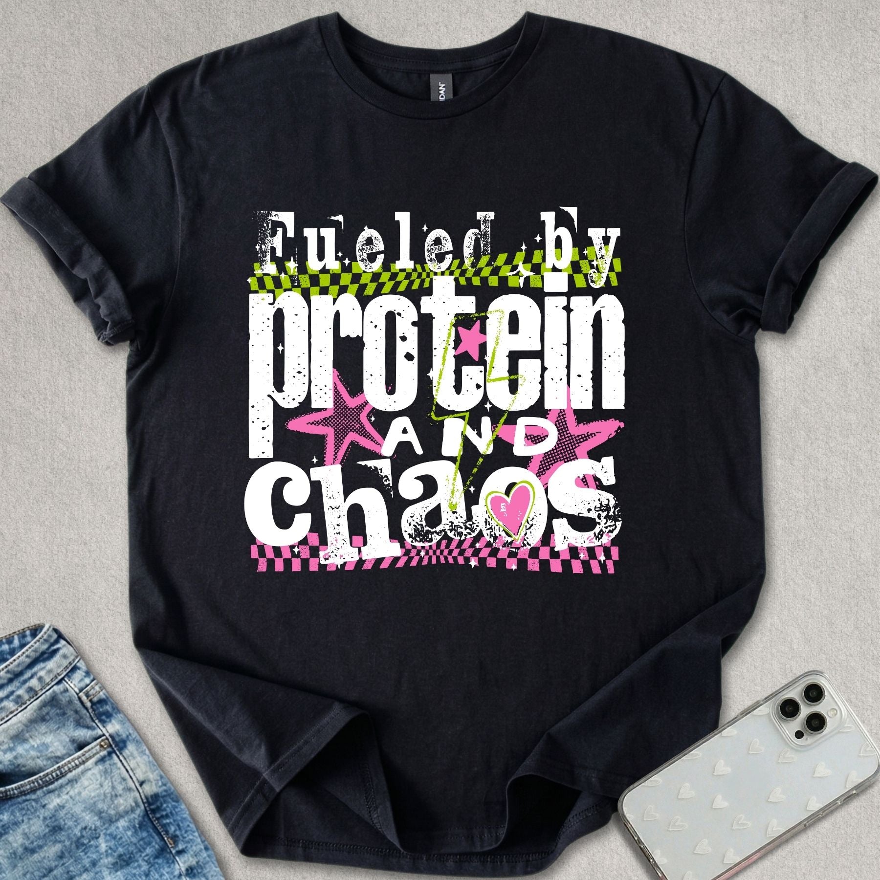 Fueled By Protein & Chaos T-shirt