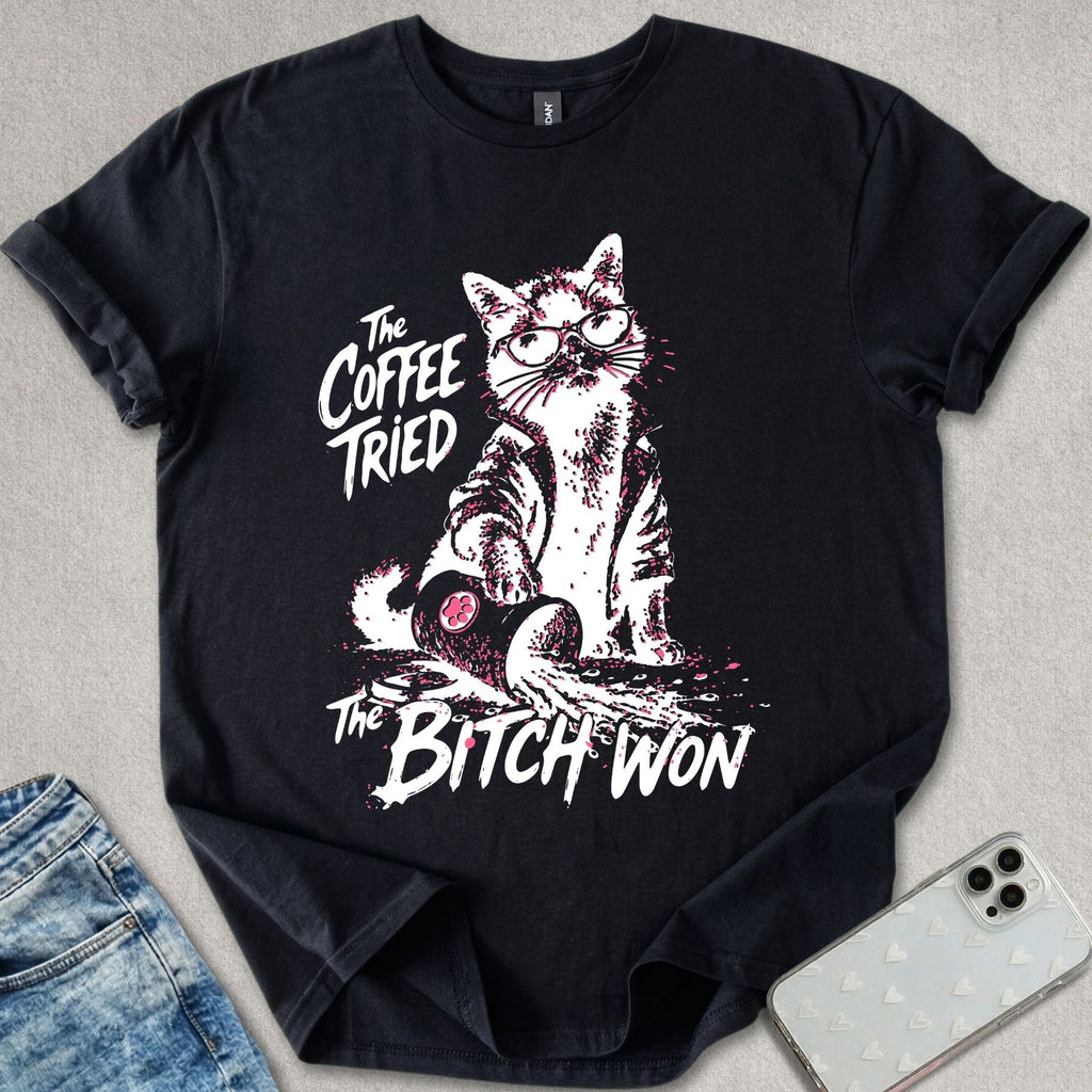 The Coffee Tried Cat T-shirt