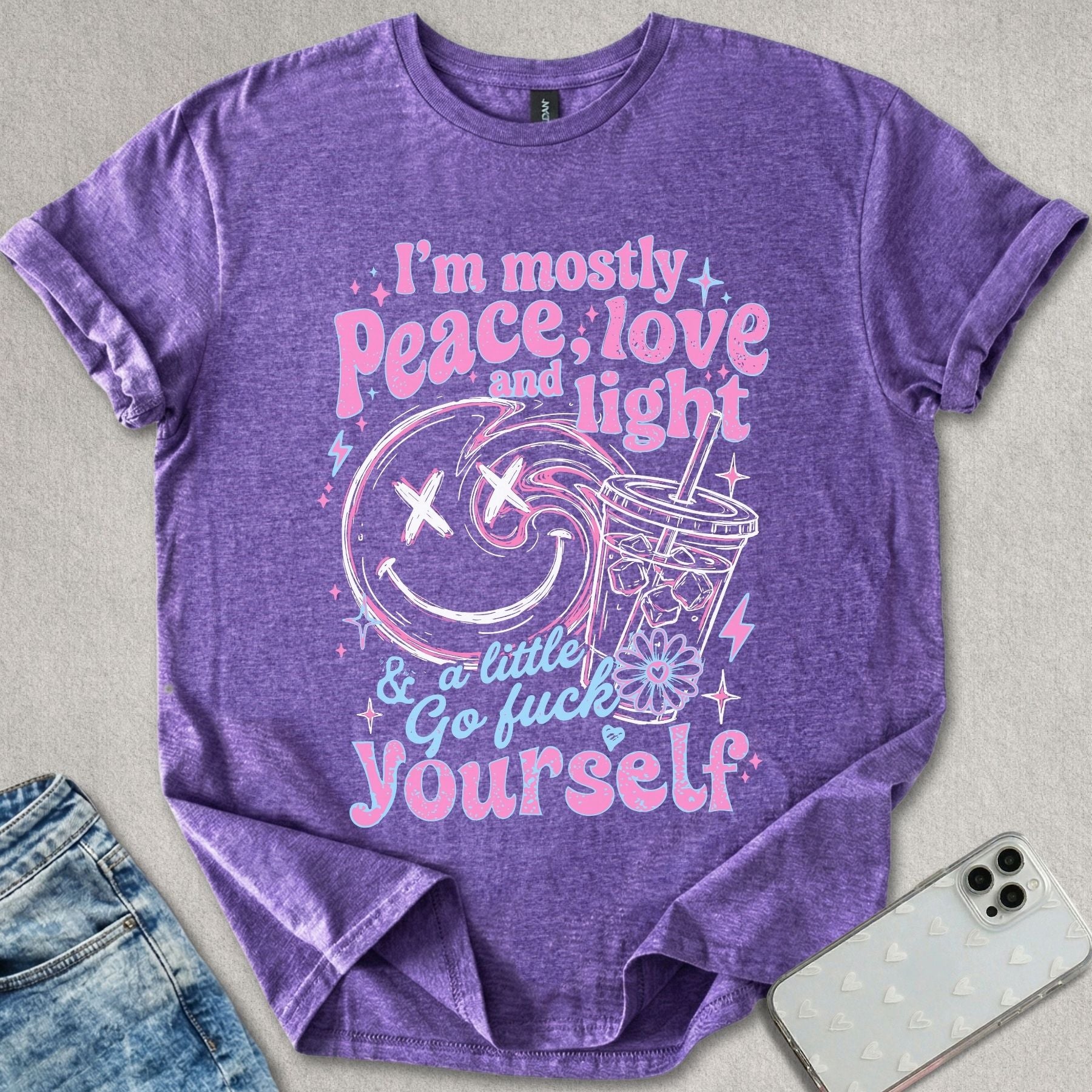 Mostly Peace Love Light T-shirt