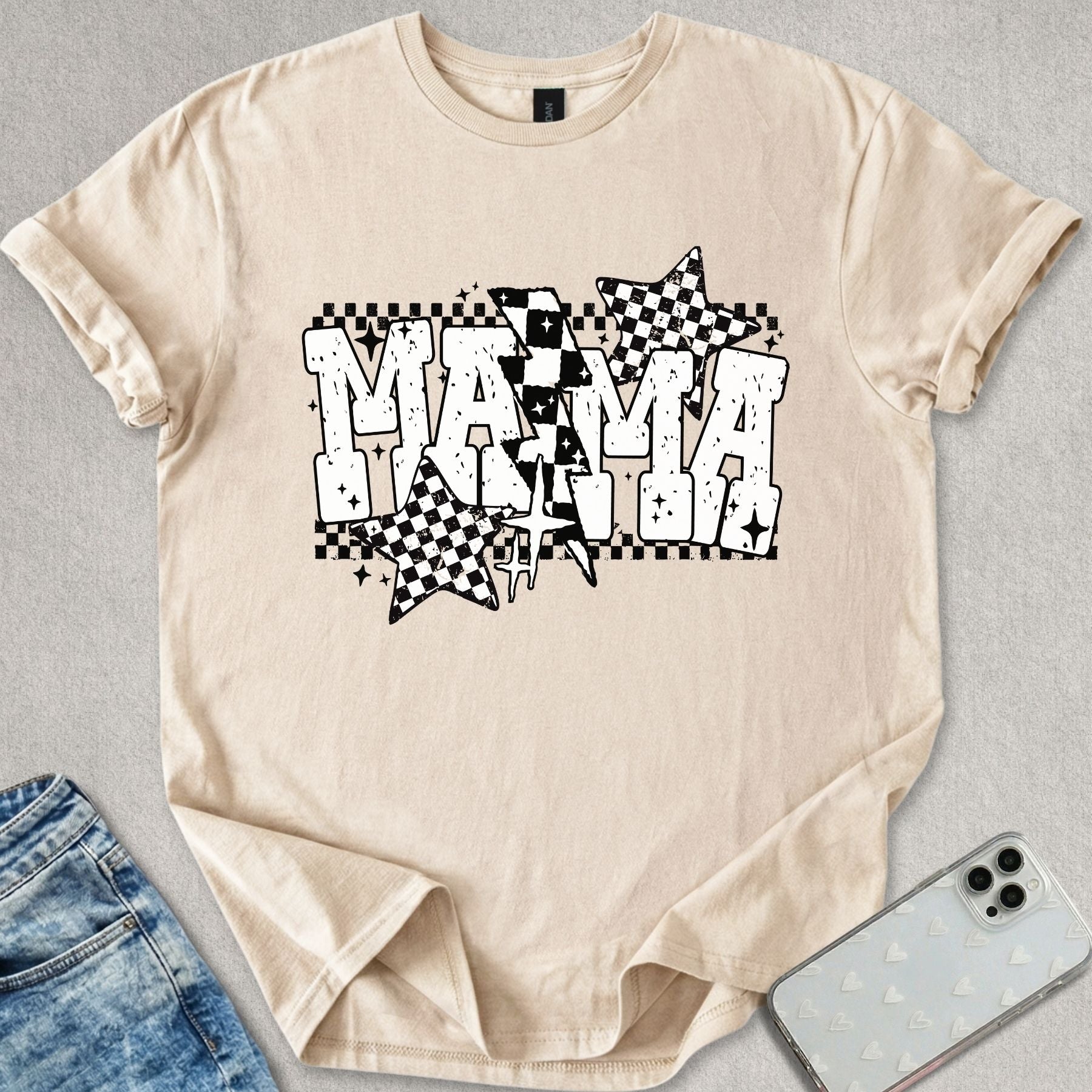 Checkered Mama T-shirt