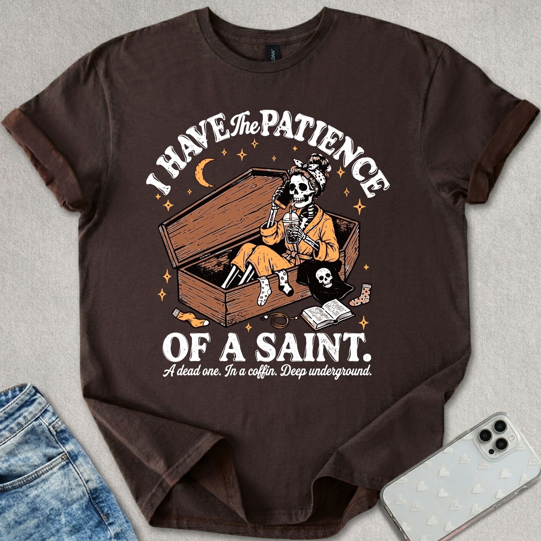 Skeleton Patience T-shirt