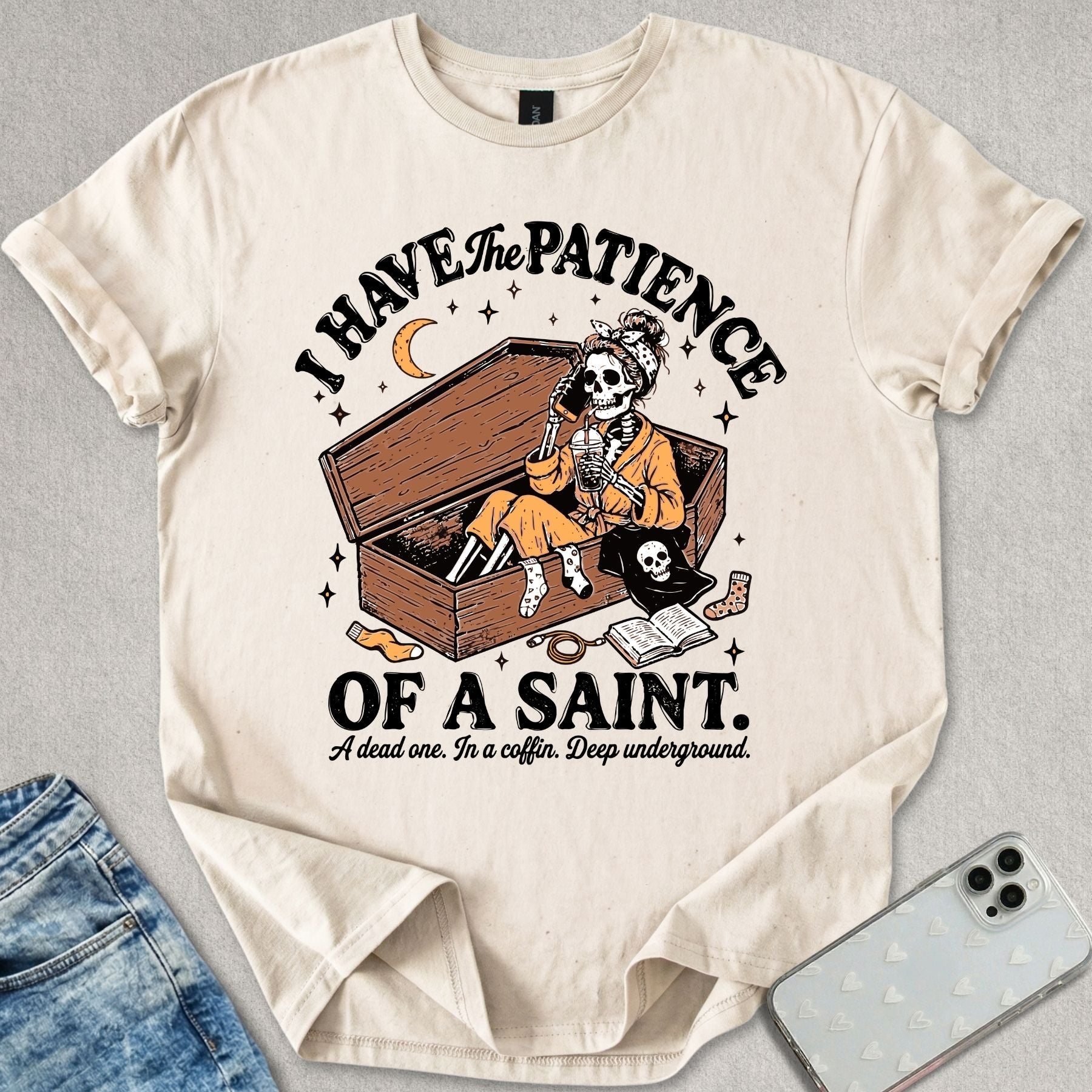 Skeleton Patience T-shirt