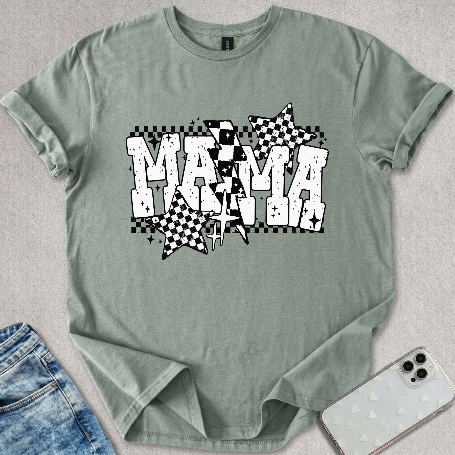 Checkered Mama T-shirt