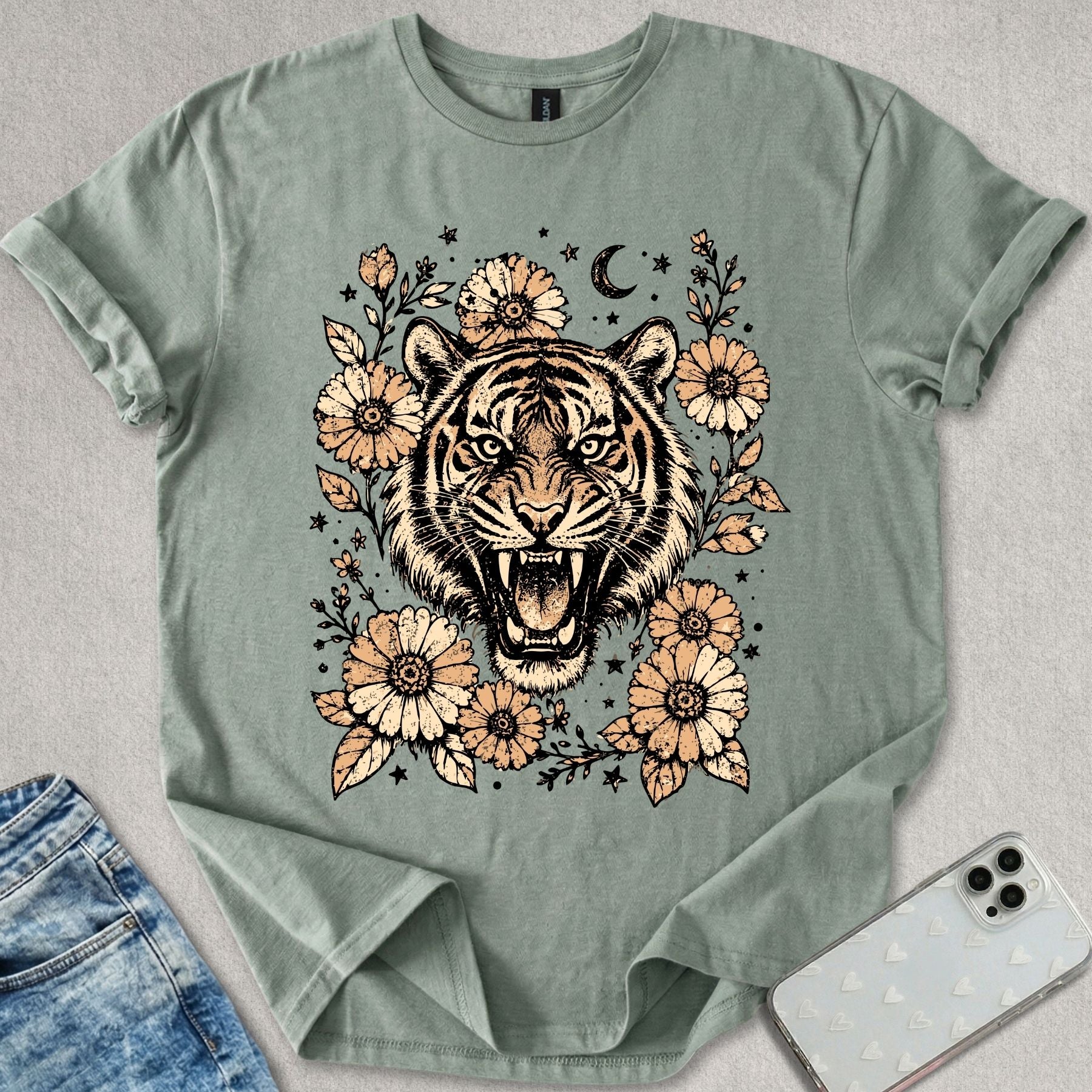 Floral Tiger T-shirt