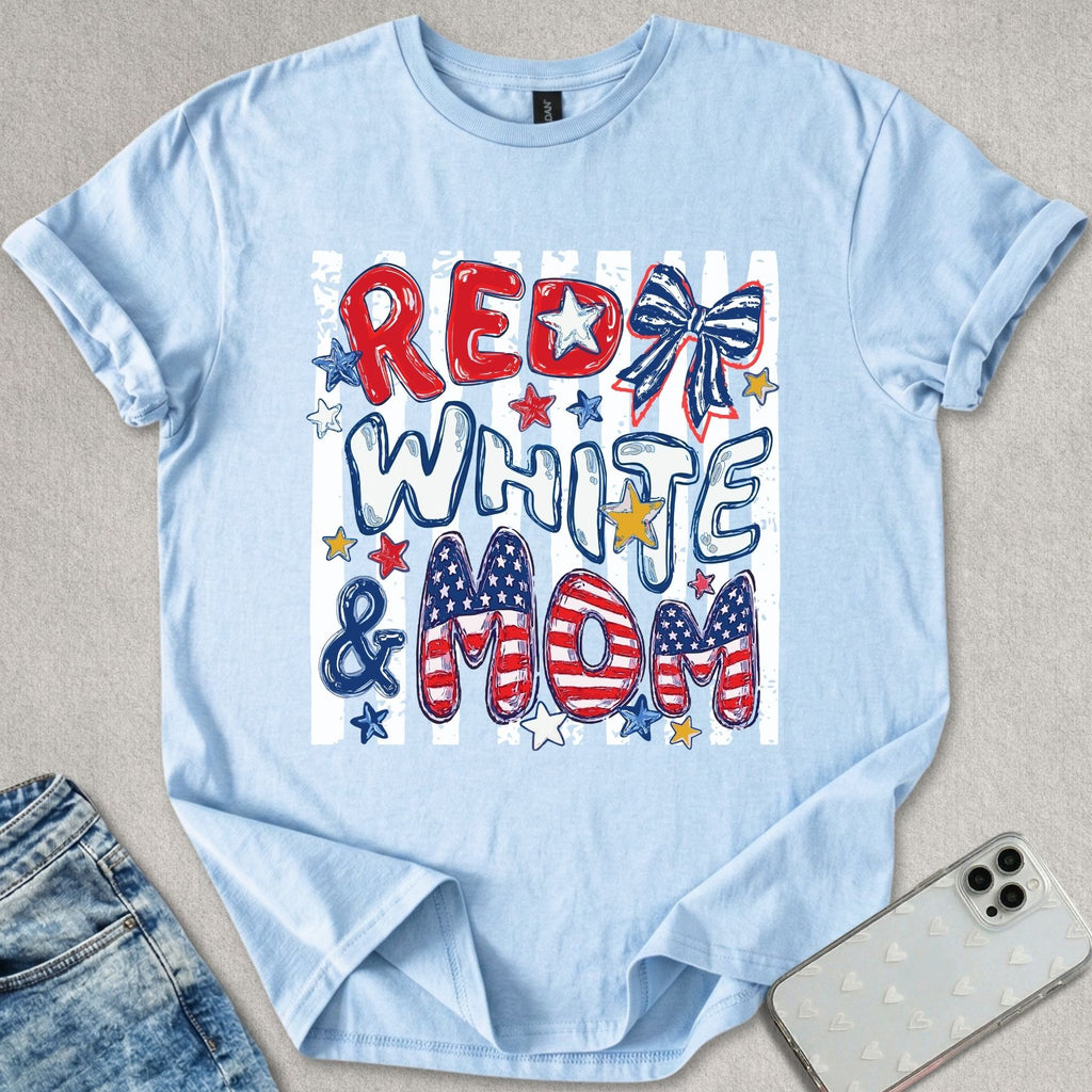 Red White & Mom T-shirt