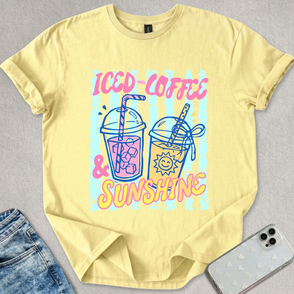 Iced Coffee And Sunshine T-shirt