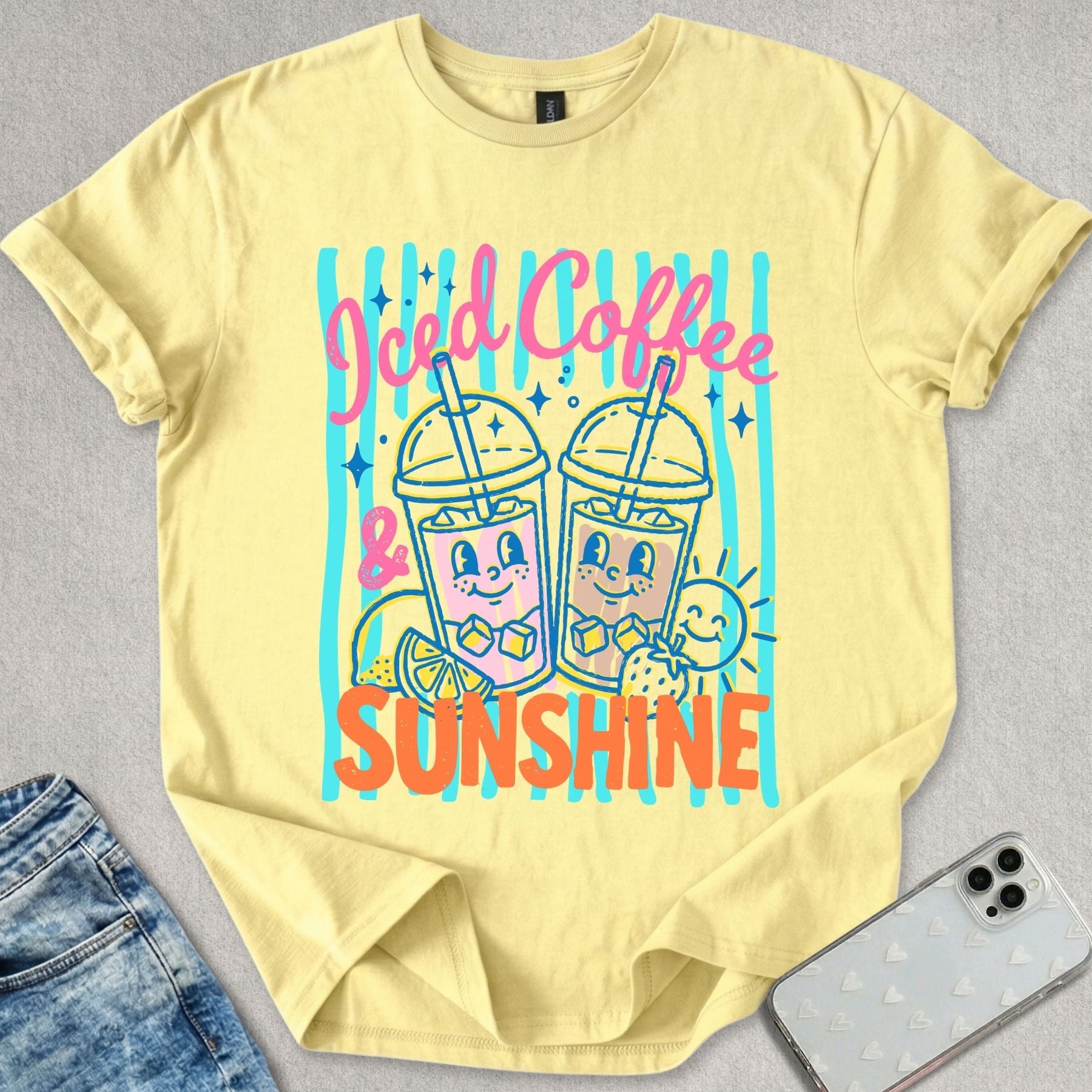 Iced Coffee & Sunshine T-shirt