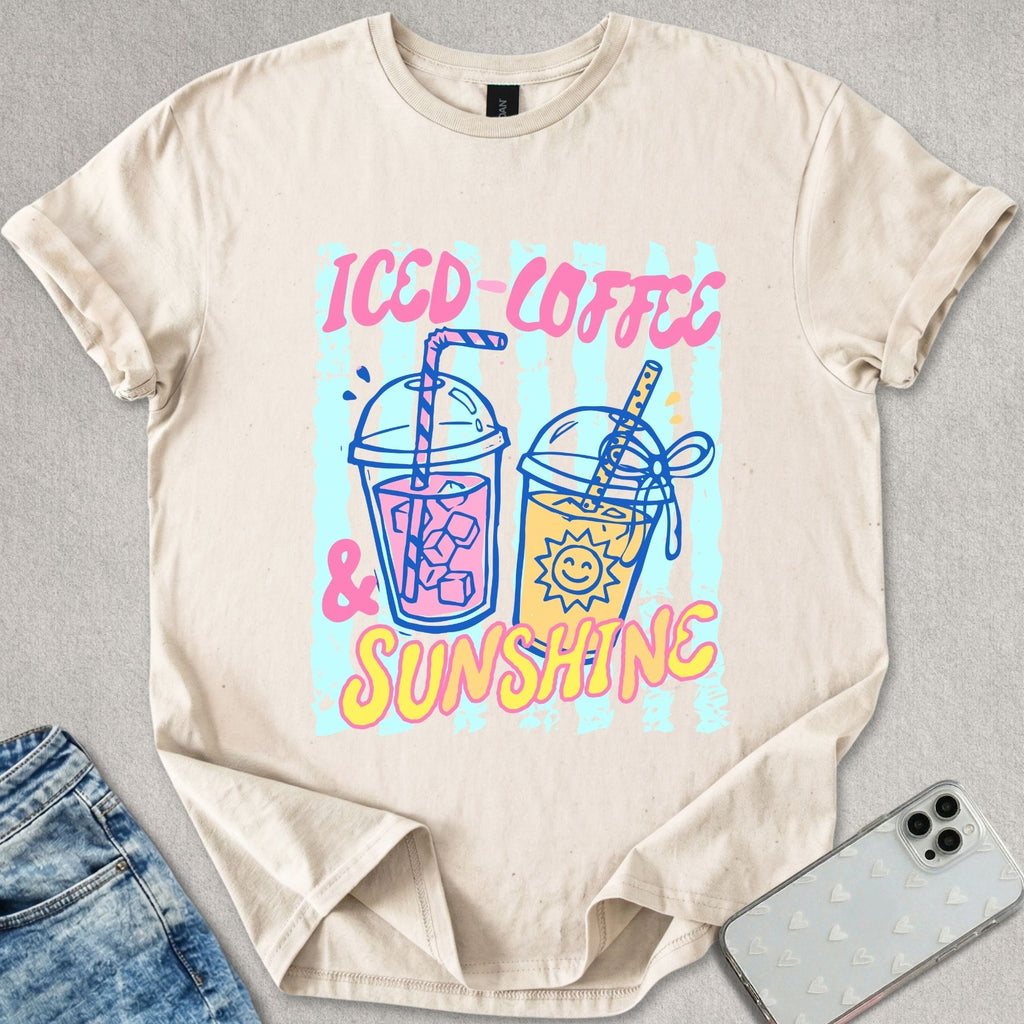 Iced Coffee And Sunshine T-shirt