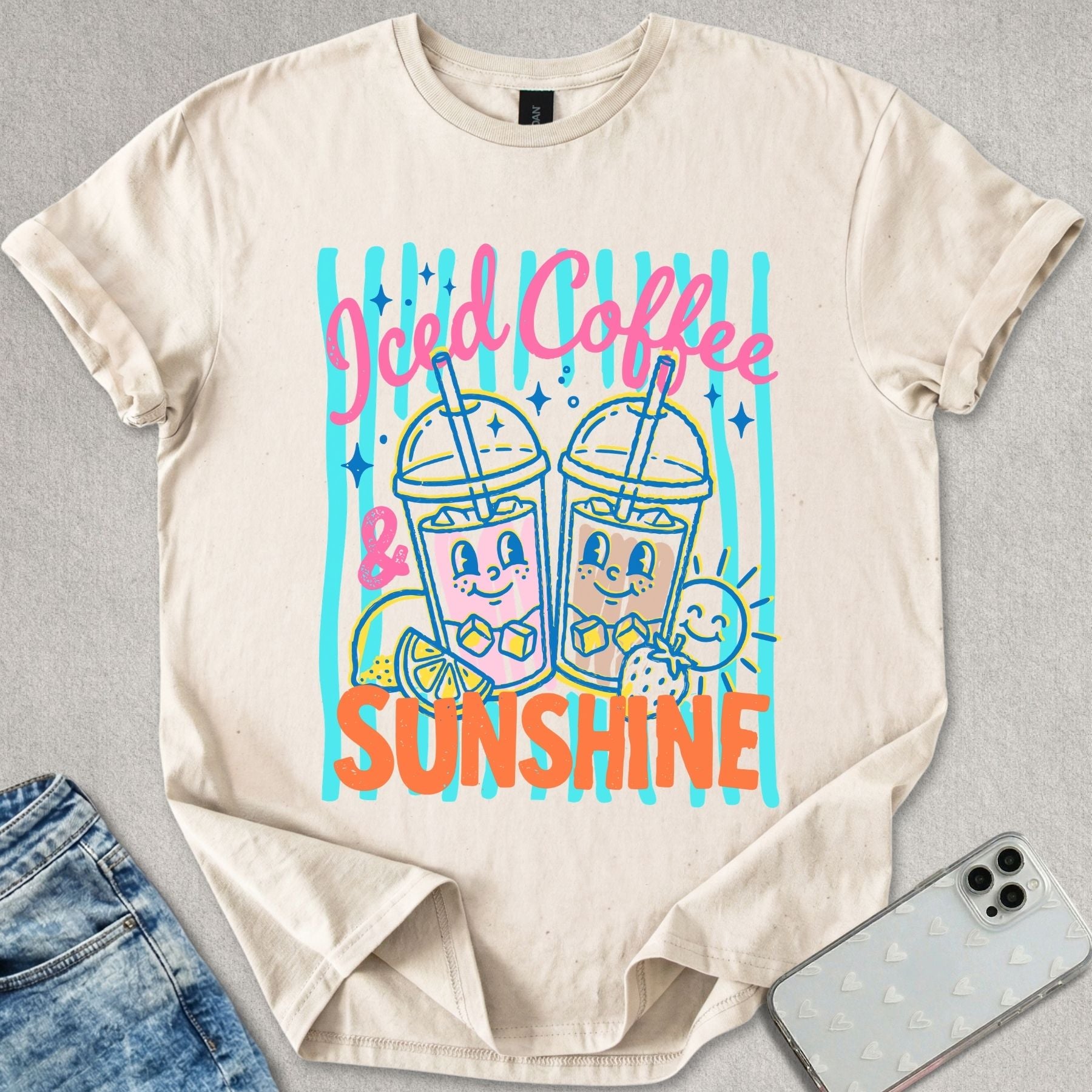 Iced Coffee & Sunshine T-shirt