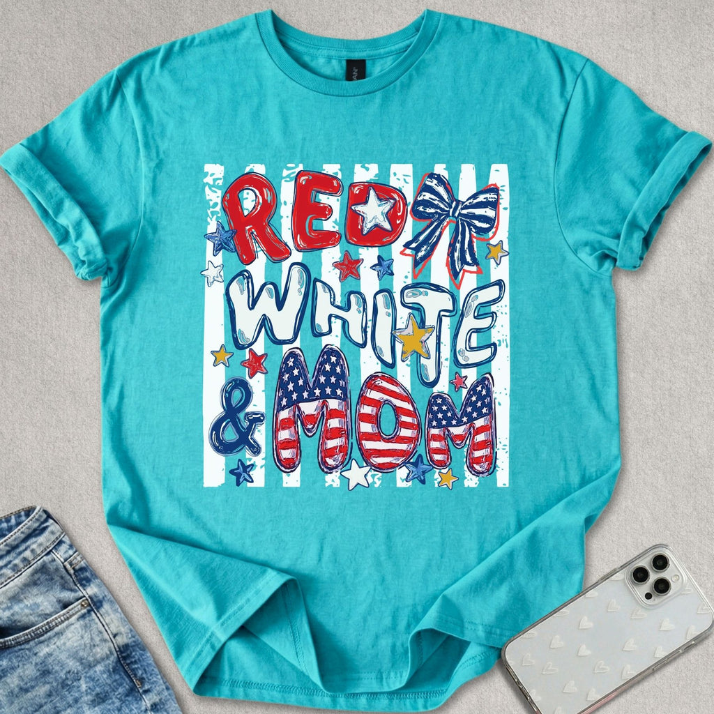 Red White & Mom T-shirt