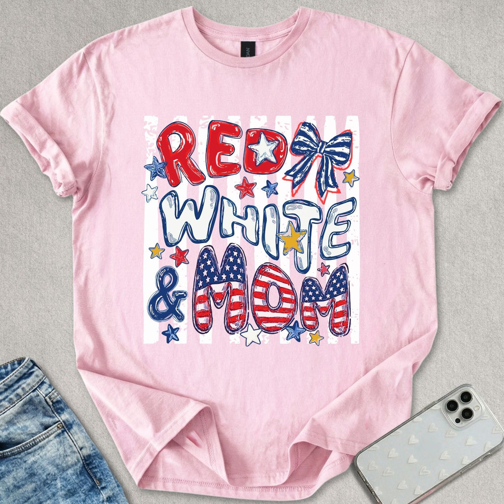Red White & Mom T-shirt