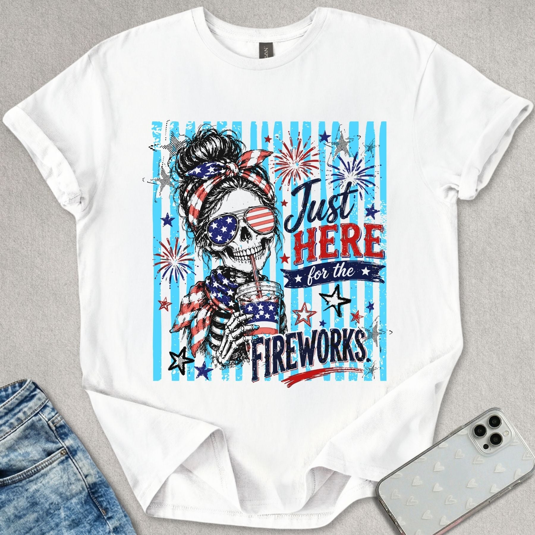 Here For The Fireworks T-shirt