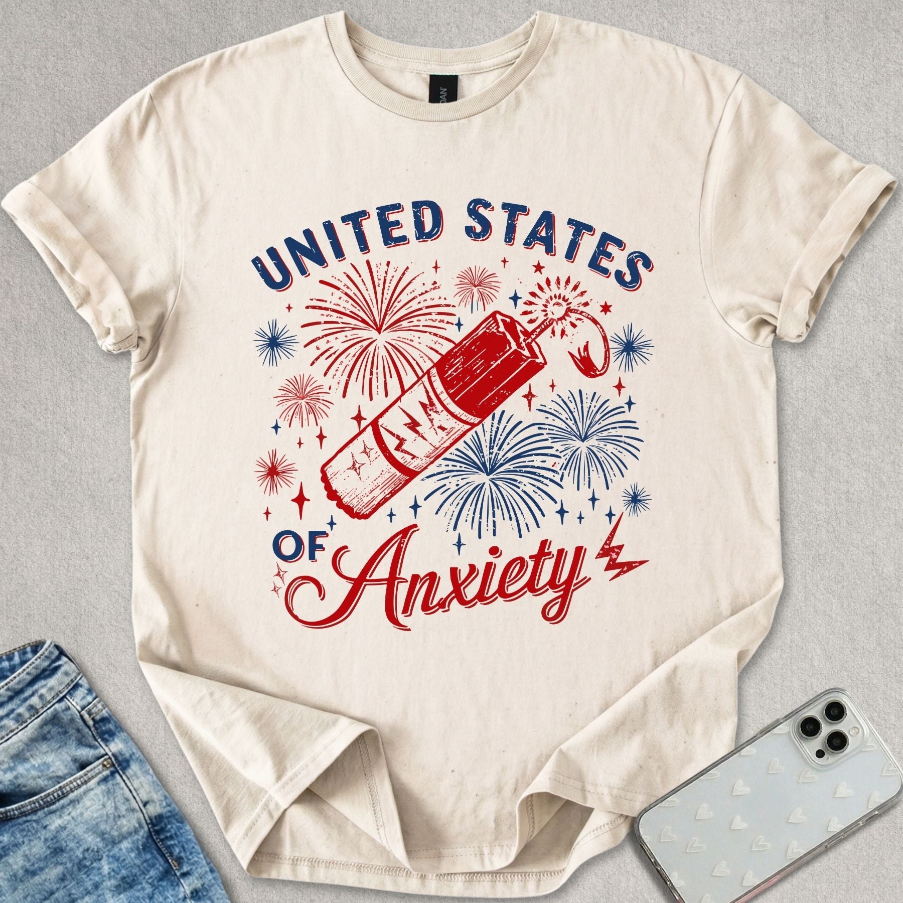 United States Of Anxiety T-shirt