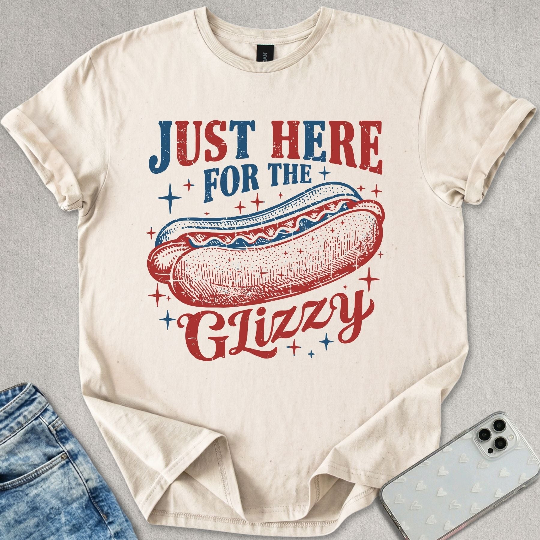 Here For The Glizzy T-shirt