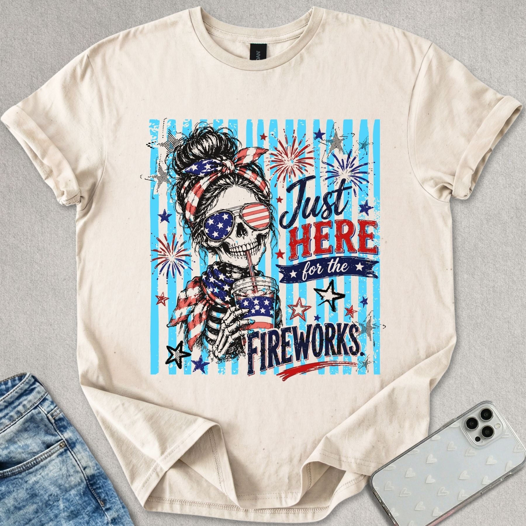 Here For The Fireworks T-shirt