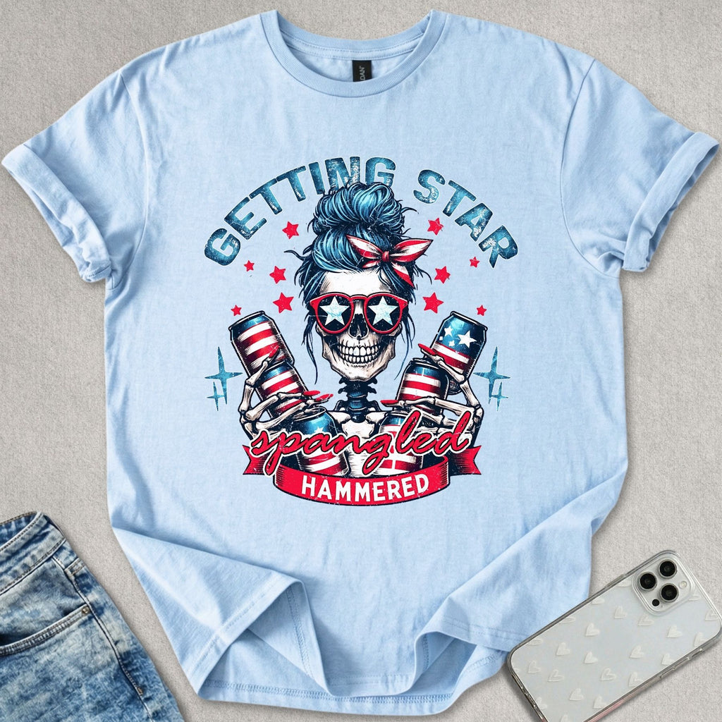 Star Spangled  Hammered T-shirt